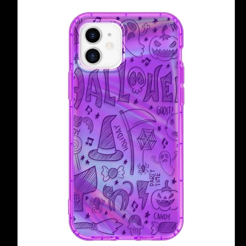 NEW! iPhone 12 Pro Max Case | Purple Halloween Design